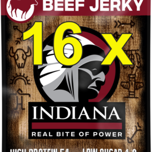 16 x Indiana beef jerky Peppered 90 gram