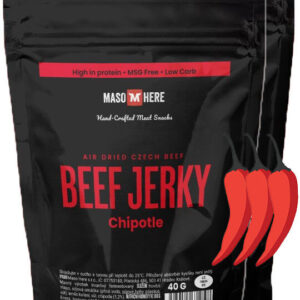 2 x Maso Here beef jerky Chipotle 40 gram